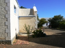 The porch wall of the Mission School Hall